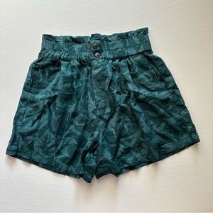 Madewell Green Patterned Women Shorts